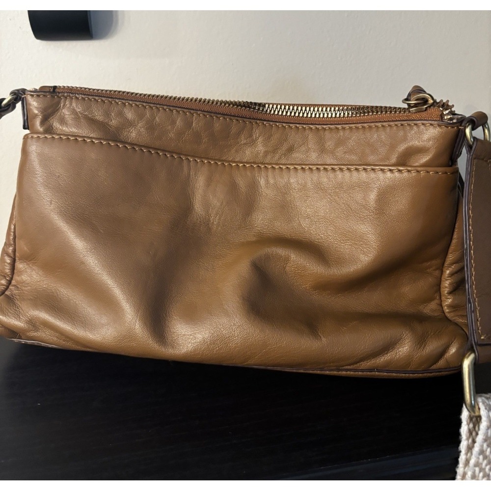 Lucky Brand Genuine Leather Crossbody Koda Bag W/ Canvas Adjustable Strap - Picture 5 of 11